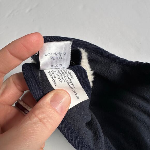 Pup Crew Blue Quilted Jacket - XS with Velcro Straps - Picture 5 of 5